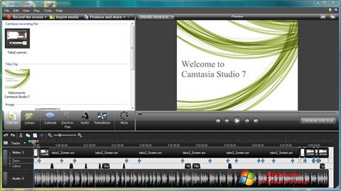 Screenshot Camtasia Studio Windows 7