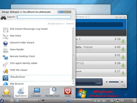 Screenshot VkAudioSaver Windows 7
