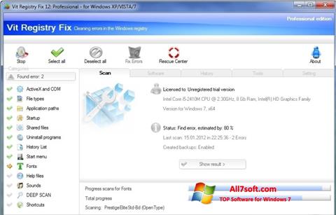Screenshot Vit Registry Fix Windows 7