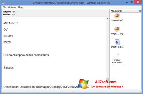 Screenshot Winmail Opener Windows 7