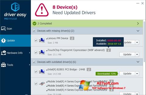 Screenshot Driver Easy Windows 7