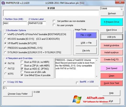 Screenshot RMPrepUSB Windows 7