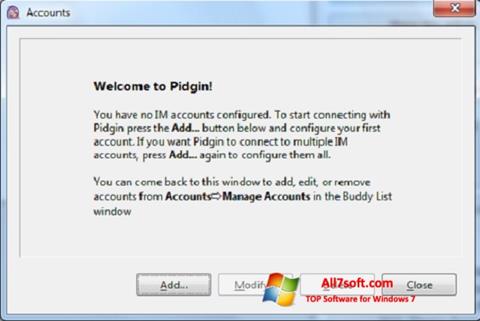 Screenshot Pidgin Windows 7