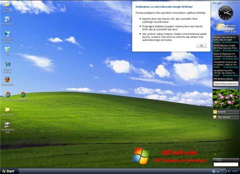 Screenshot Google Desktop Windows 7