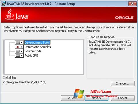 Screenshot Java Development Kit Windows 7