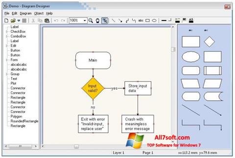 Screenshot Diagram Designer Windows 7