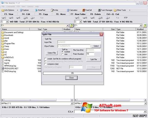 Screenshot File Master Windows 7