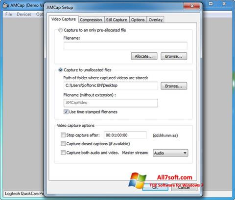 Screenshot AMCap Windows 7