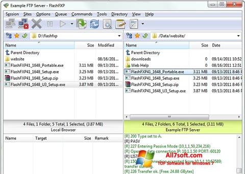 Screenshot FlashFXP Windows 7