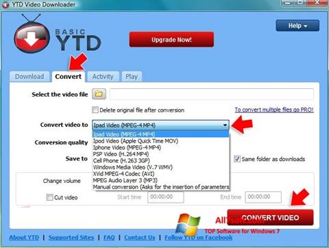 Screenshot YTD Video Downloader Windows 7