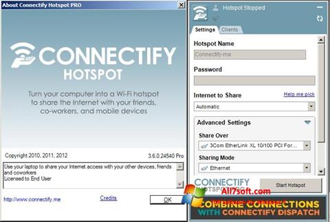 Screenshot Connectify Hotspot PRO Windows 7