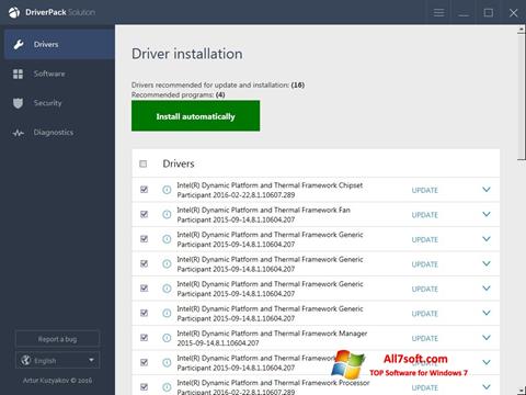 Screenshot DriverPack Solution Online Windows 7
