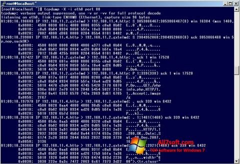 Screenshot TCPDUMP Windows 7