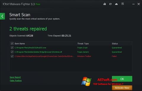 Screenshot IObit Malware Fighter Windows 7