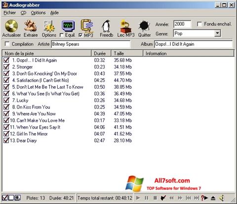 Screenshot Audiograbber Windows 7