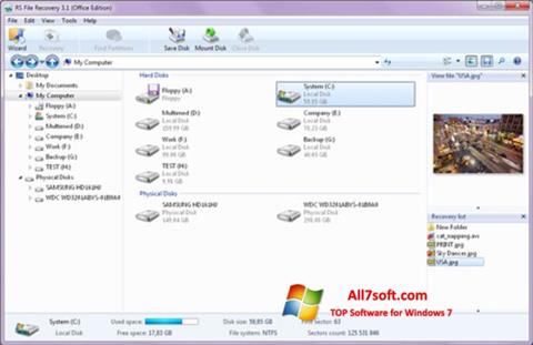 Screenshot RS File Recovery Windows 7