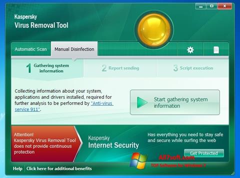 Screenshot Kaspersky Virus Removal Tool Windows 7
