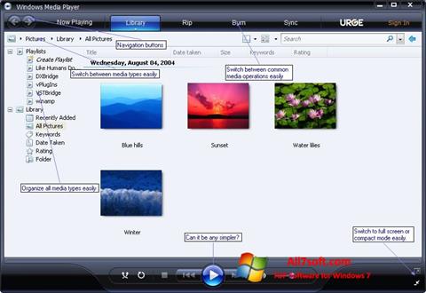 Screenshot Media Player Windows 7